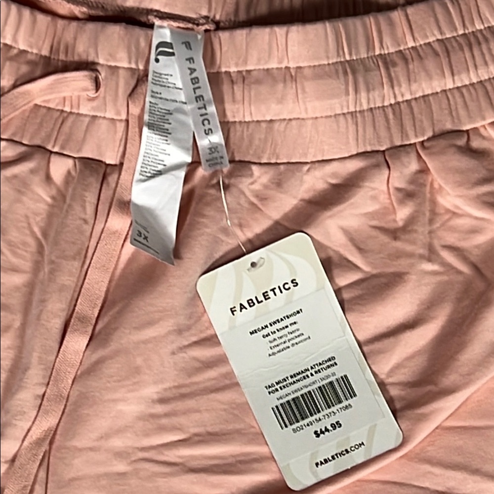 Fabletics Pink Athletic Shorts with Elastic Waistband - Picture 3 of 6